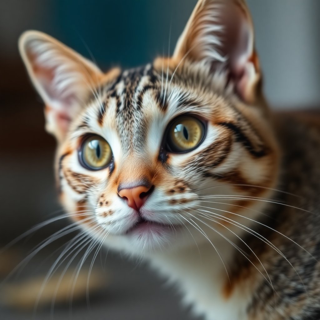 Close up of a cat